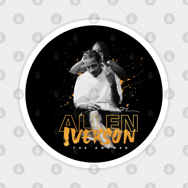 Allen Iverson Braided by His Mom Magnet by Juantamad